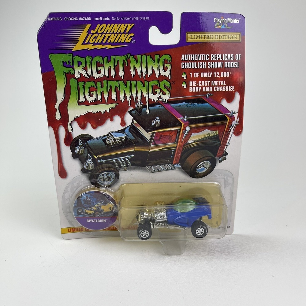 Johnny Lightning Mysterion Blue Bubble Diecast‎ Frightning Lightnings LE #2494